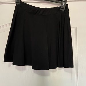 Black mini skirt